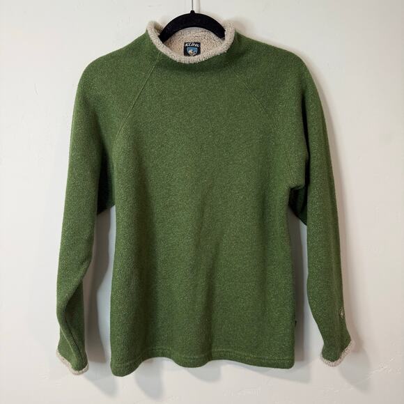 Kuhl Tops - Kuhl Alf Alfpaca Roll Neck Pullover Sweatshirt Green Fleece Vintage Small
